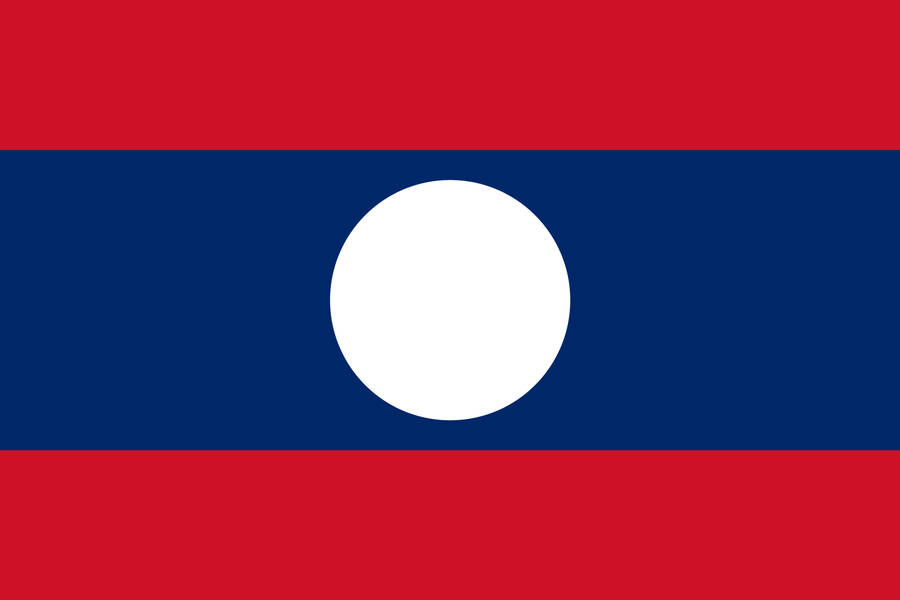 National Flag Of Laos Wallpaper