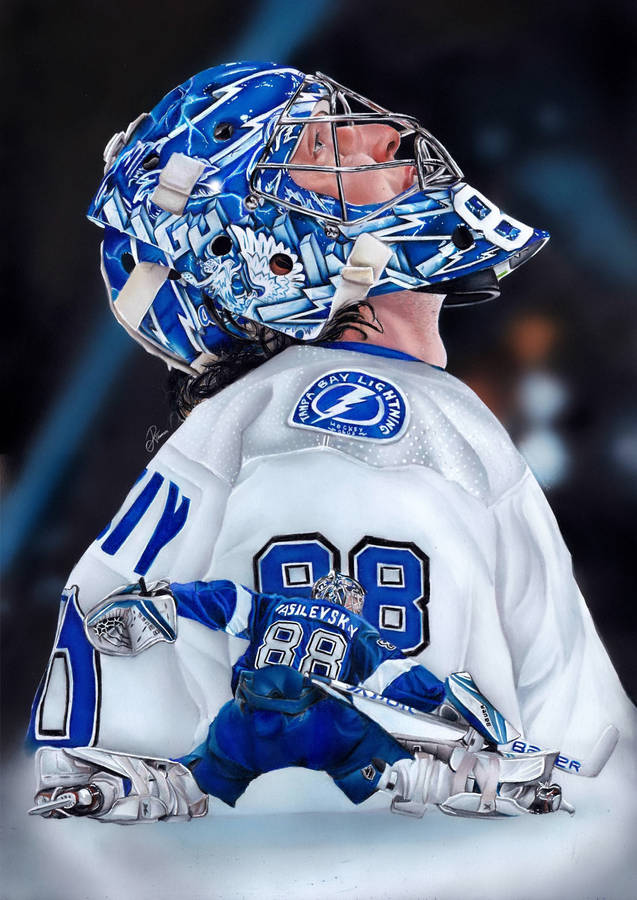 National Hockey League Best Goaltender Andrei Vasilevskiy Wallpaper