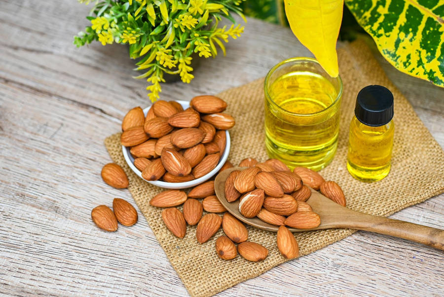 Natural Almond Essential Oil Wallpaper