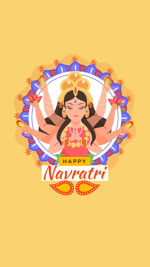 Navratri Celebrations For Durga Devi Wallpaper