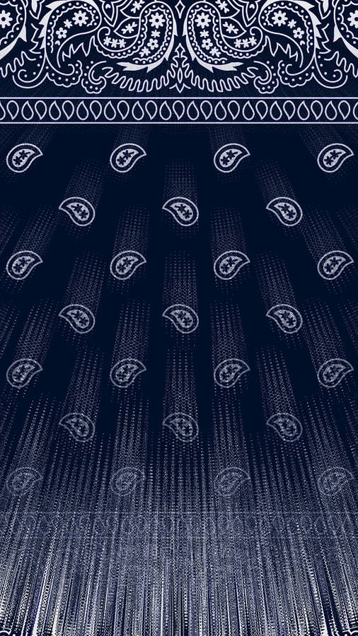 Navy-blue Bandana Graphic Wallpaper