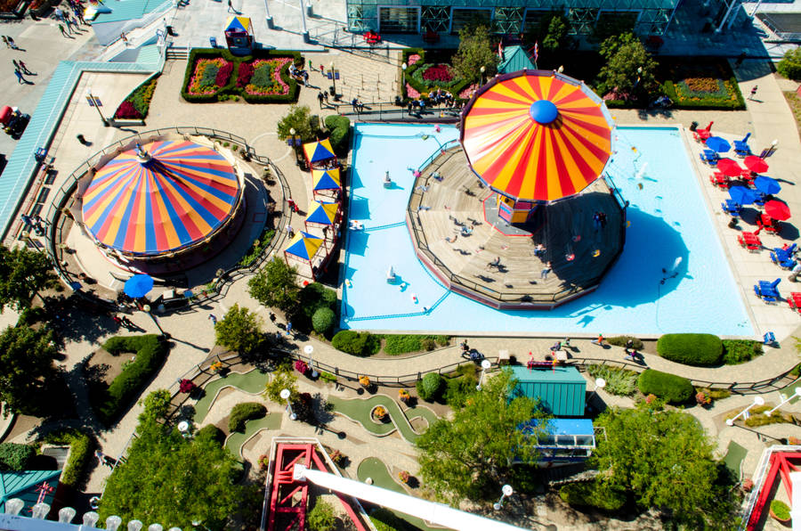 Navy Pier View From Wheel Wallpaper