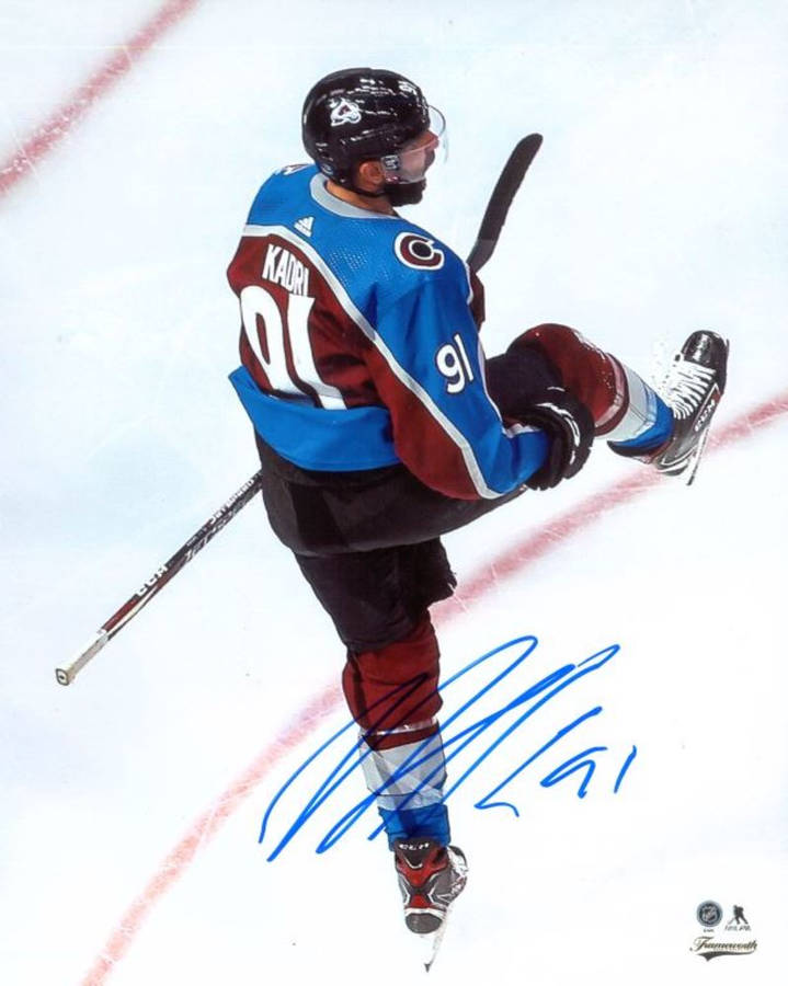 Nazim Kadri Signature Colorado Avalanche Wallpaper