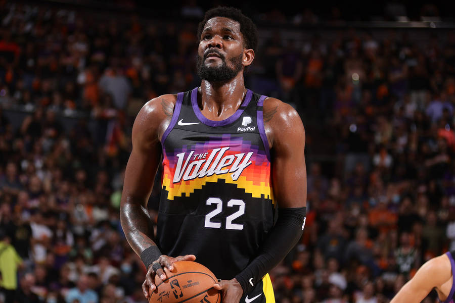 Nba 2021 Finals Deandre Ayton Phoenix Suns Wallpaper