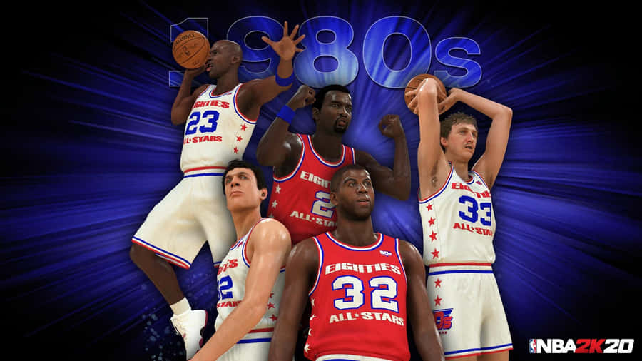 Nba 2k20 Virtual Basketball Action Wallpaper