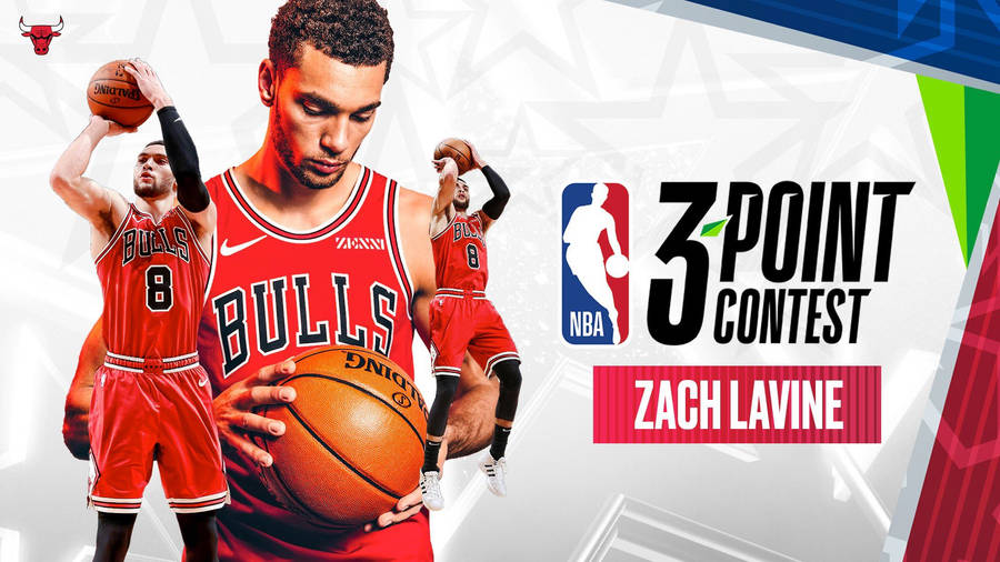 Nba 3 Points Master Zach Lavine Wallpaper