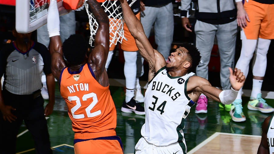 Nba Finals Giannis Winning Moment Wallpaper