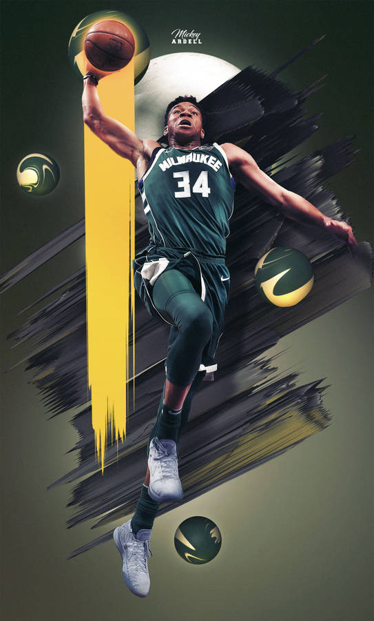 Nba Iphone Giannis Antetokounmpo Milwaukee Bucks Wallpaper