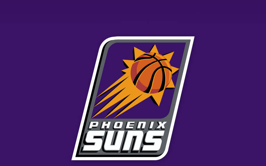 Nba Phoenix Suns Logo In Purple Wallpaper