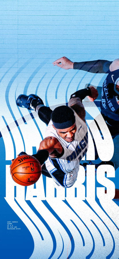 Nba Superstar Gary Harris In Action Wallpaper