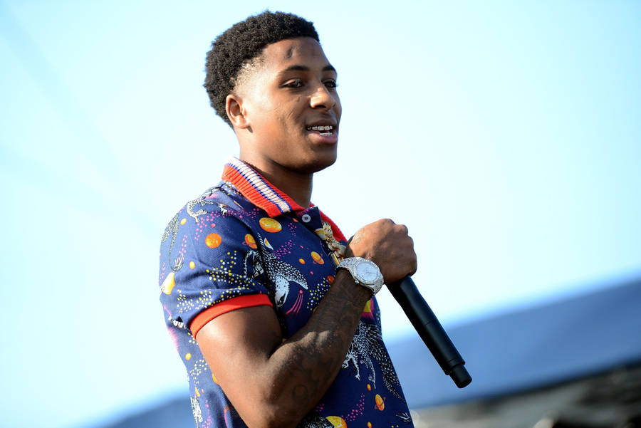 Nba Youngboy Performing Live Wallpaper