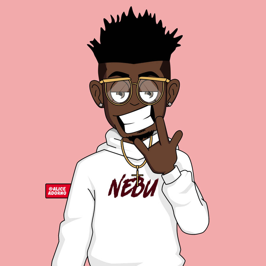 Nebu Kiniza In Gangster Cartoon Style Wallpaper