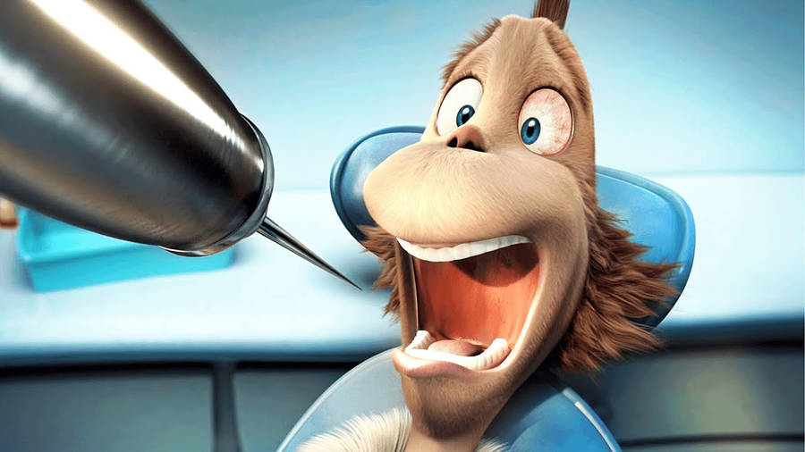 Ned The Mouse Engaging In Dentistry In A Scene From Horton Hears A Who Wallpaper