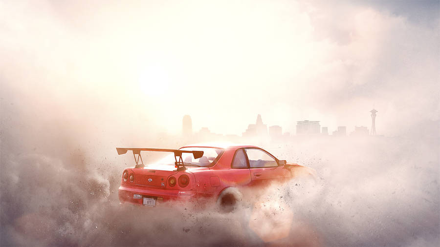 Need For Speed Payback Nissan In Smoke Wallpaper