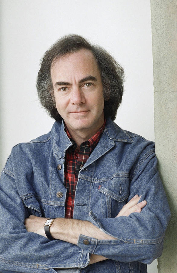 Neil Diamond In Denim Jacket Wallpaper