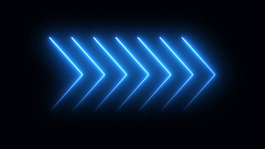 Neon Blue Arrows Wallpaper