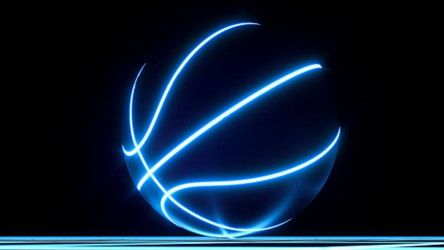 Neon Blue Ball Wallpaper