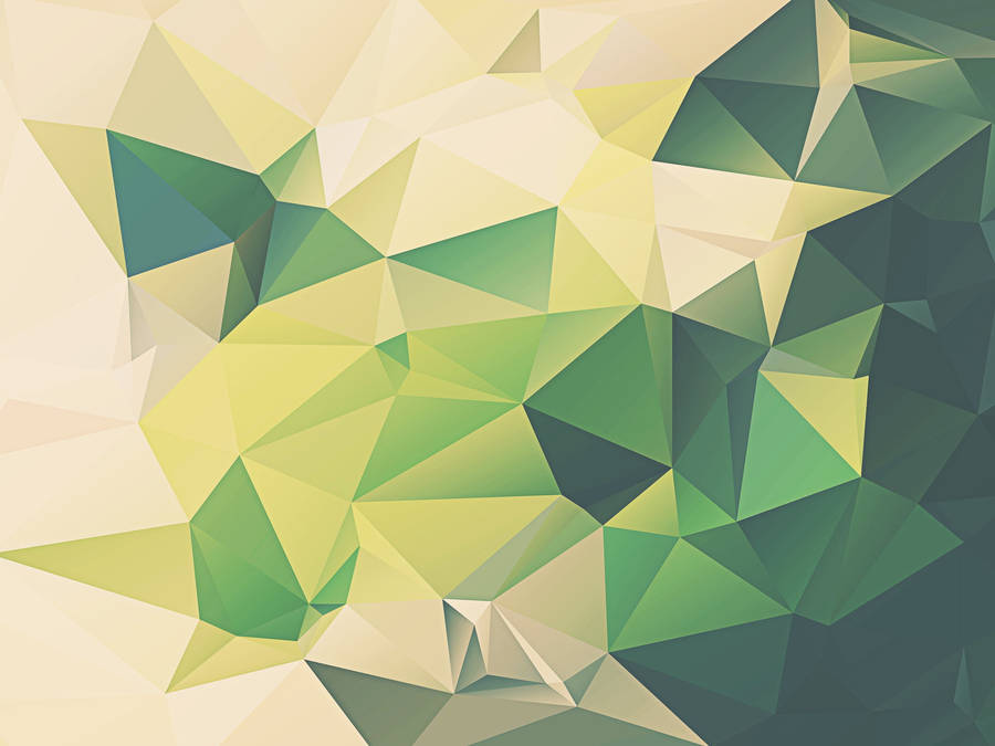 Neon Green Geometric Wallpaper