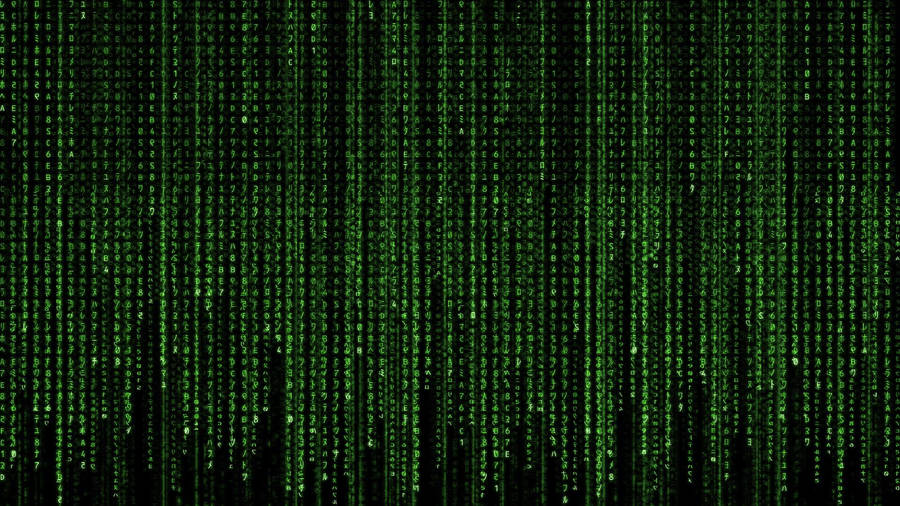 Neon Green Matrix Wallpaper