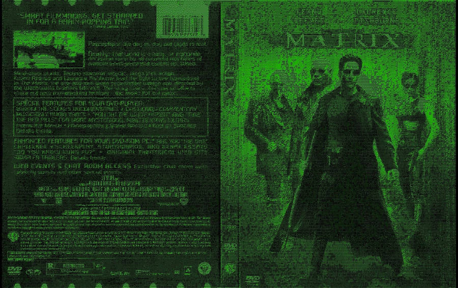 Neon Green The Matrix Dvd Cover Wallpaper