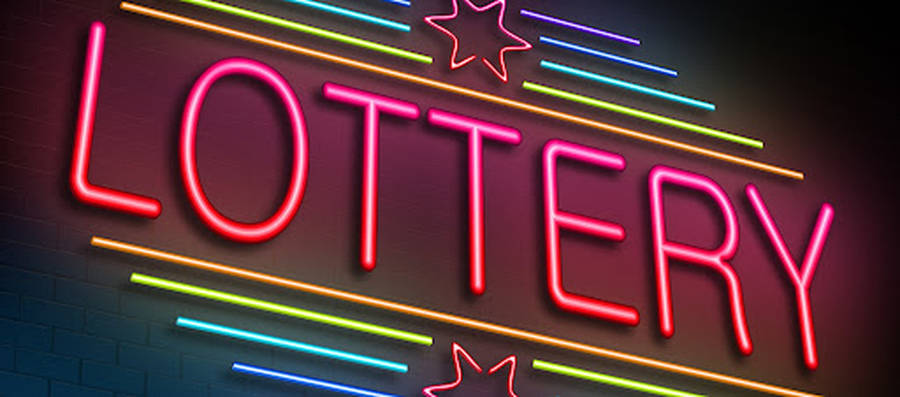 Neon Light Lottery Sign Wallpaper