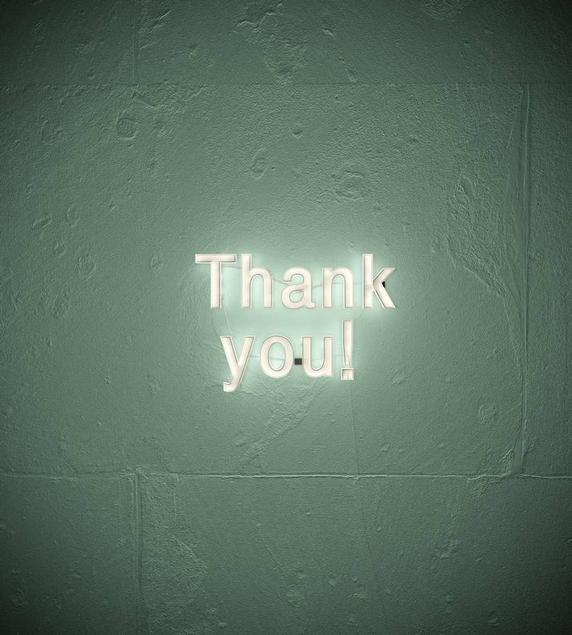 Neon Lights To Say Thanks For Watching Wallpaper