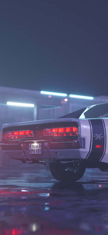 Neon Night Dodge Charger Wallpaper