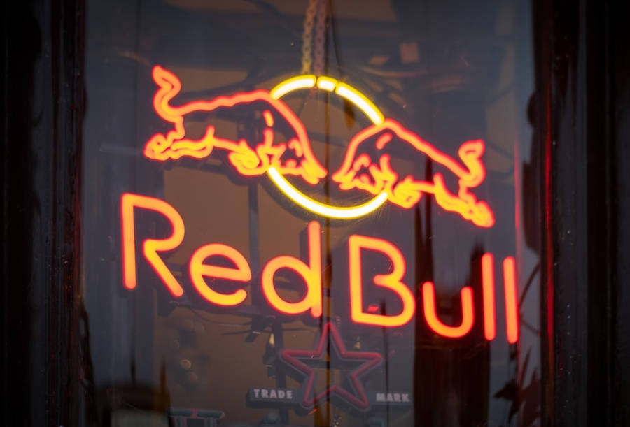 Neon Orange Aesthetic Red Bull Wallpaper