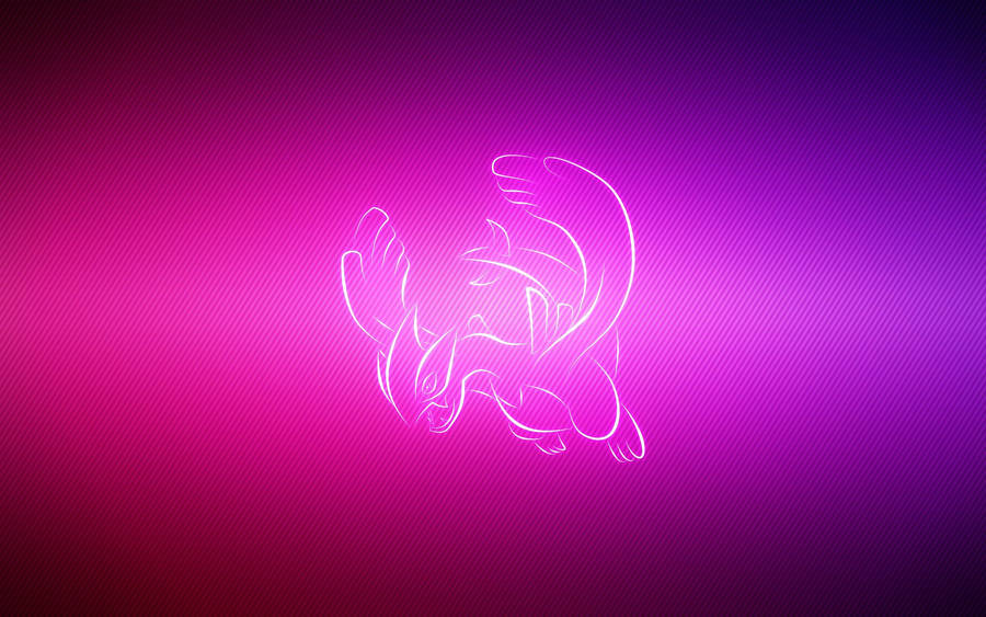 Neon Outline Of Lugia Wallpaper