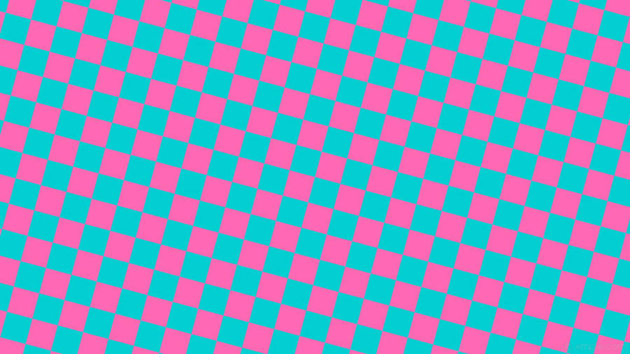 Neon Pink And Blue Checkered Wallpaper