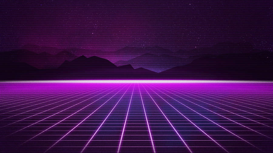 Neon Purple Grid Wallpaper