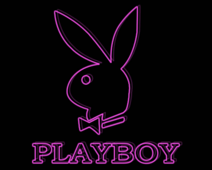 Neon Purple Playboy Logo Wallpaper
