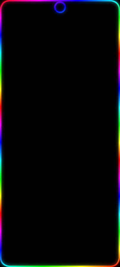 Neon Rainbow Redmi Note 9 Punch Hole Wallpaper