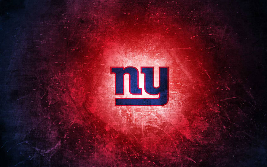 Neon Red New York Giants Logo Wallpaper