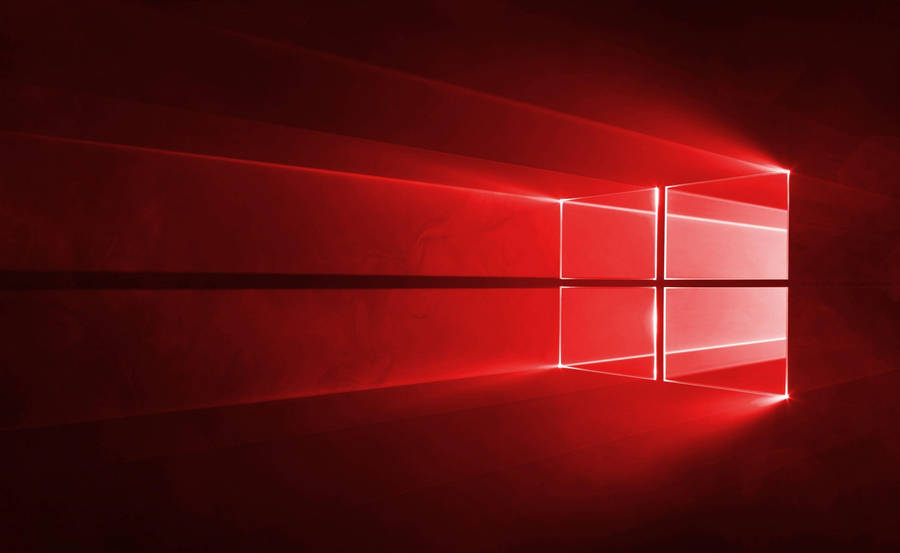 Neon Red Windows Wallpaper