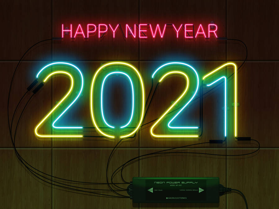 Neon Sign 2021 Desktop Wallpaper