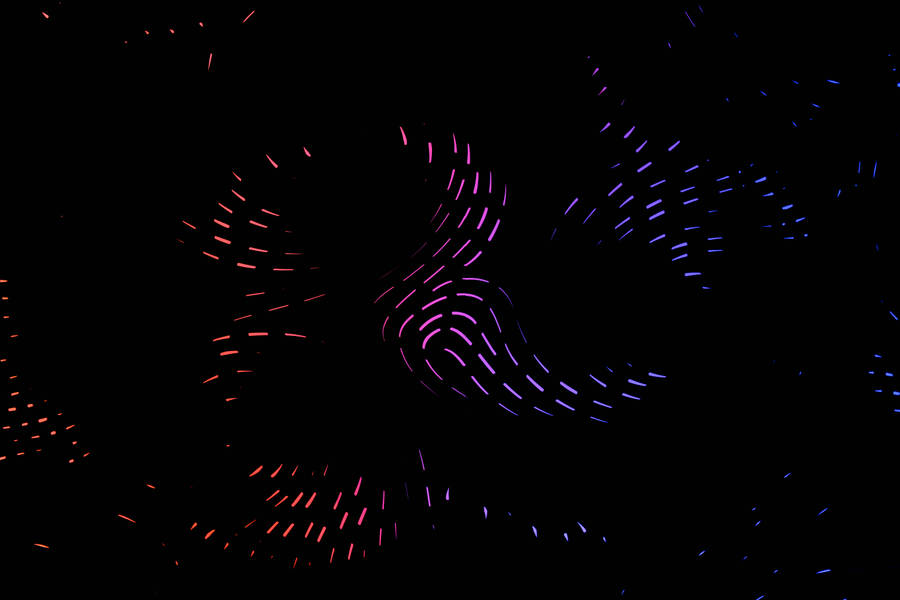 Neon Sparkles Dark Abstract Wallpaper