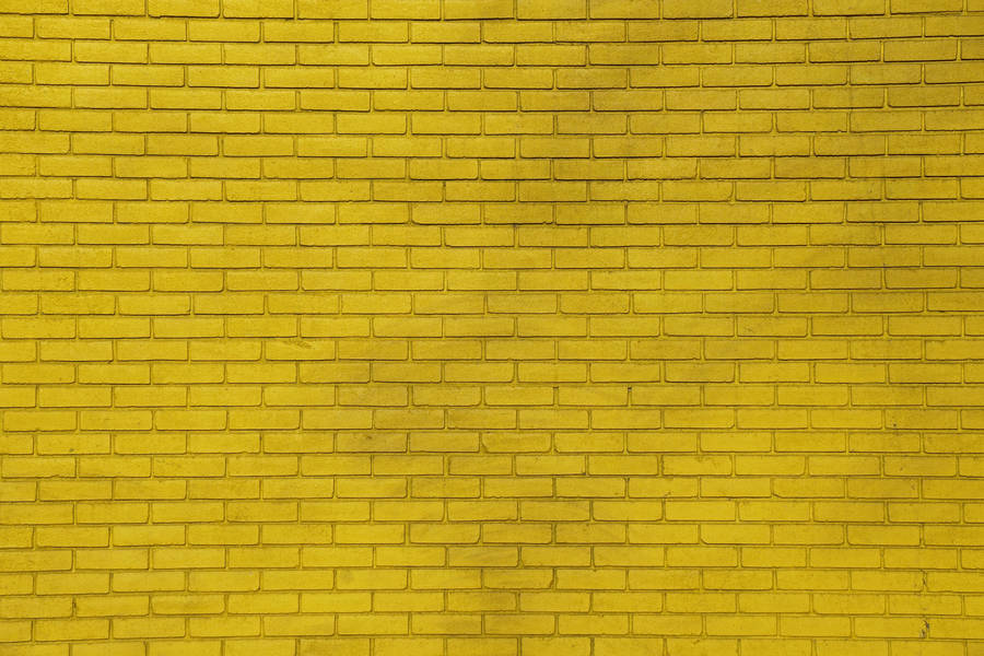 Neon Yellow Brick Wall Wallpaper