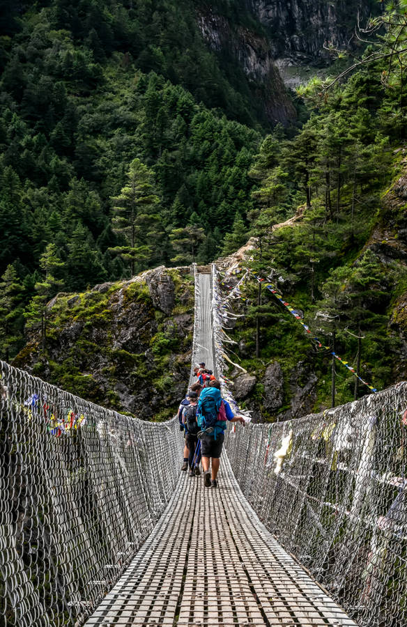 Nepal Dudh Koshi Bridge Wallpaper