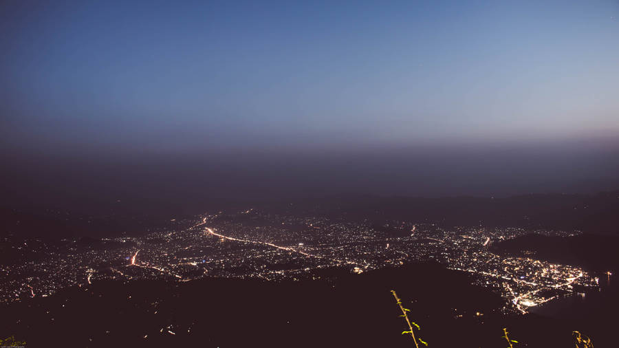 Nepal Pokhara Aerial View Wallpaper