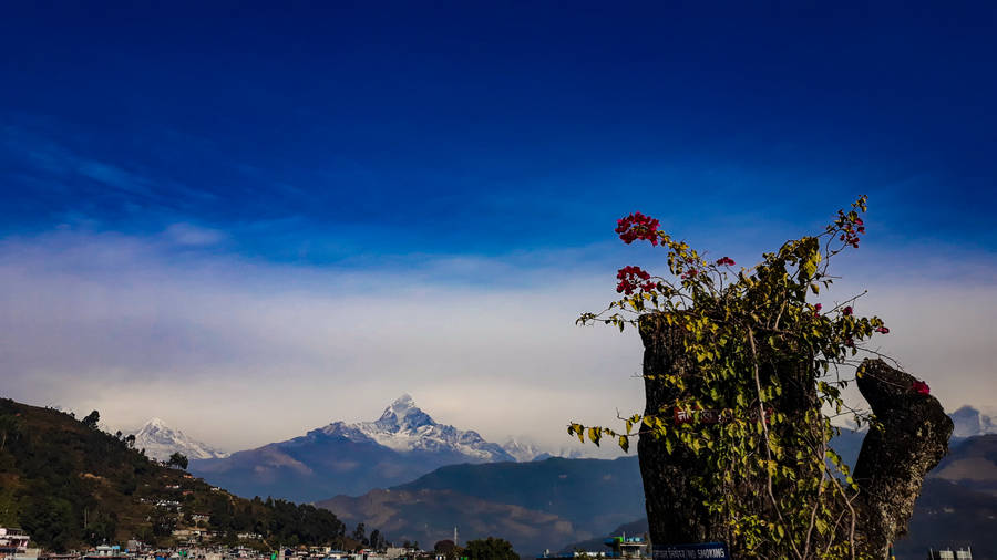 Nepal Pokhara Mountain View Wallpaper