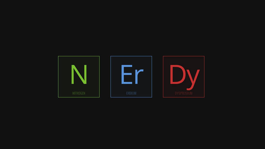 Nerdy Minimalist Science Elements Wallpaper