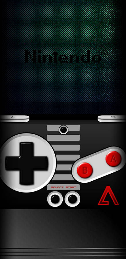 Nes Controller With Logo Wallpaper