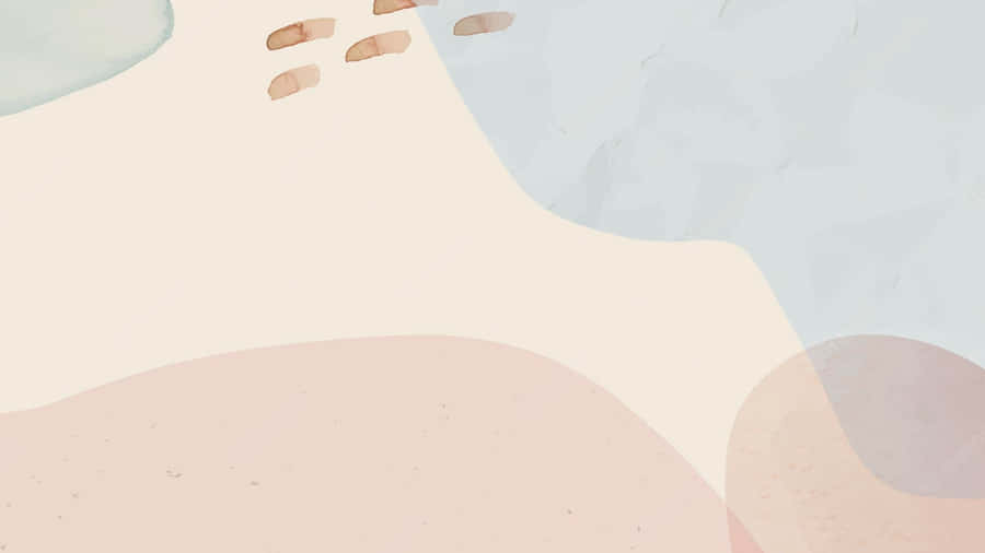 Neutral Aesthetic Desktop Watercolor Wallpaper