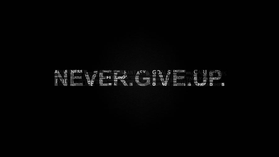 Never Give Up Word Collage Wallpaper