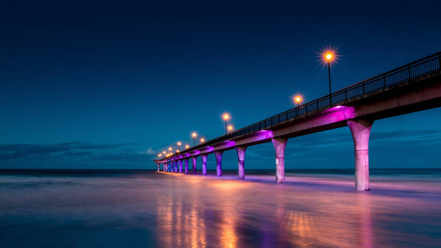 New Brighton Pier New Zealand Wallpaper