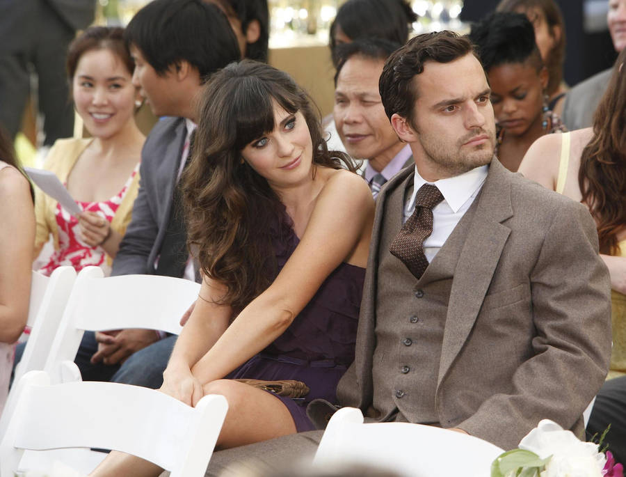 New Girl Jess And Nick In Wedding Wallpaper