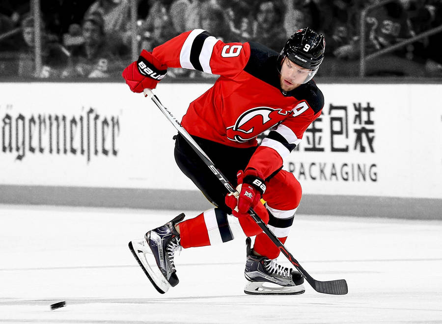 New Jersey Devils Left Winger Taylor Hall Wallpaper