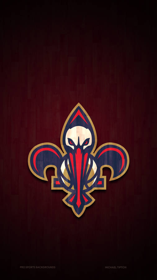 New Orleans Pelicans Dark Red Wallpaper