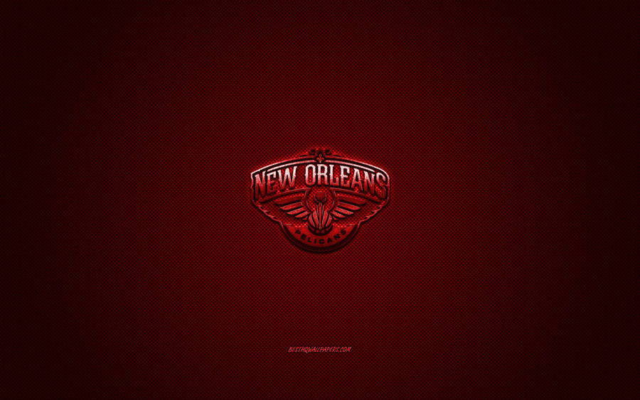 New Orleans Pelicans Red Carbon Fiber Wallpaper